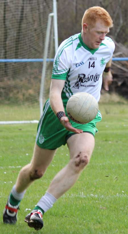 Action from the division three senior football league match against Fanad Gaels.