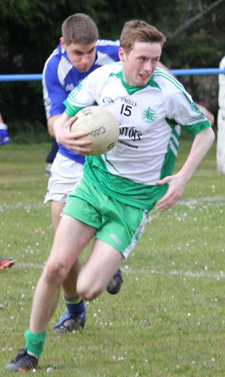 Action from the division three senior football league match against Fanad Gaels.