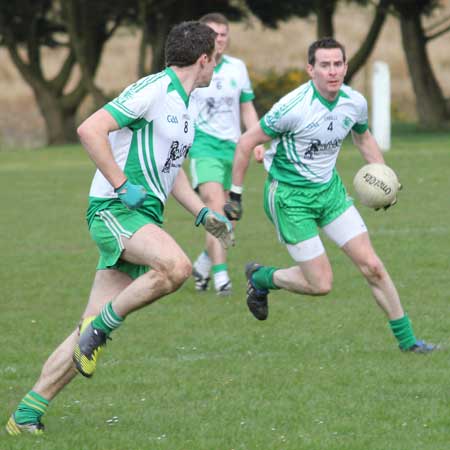 Action from the division three senior football league match against Fanad Gaels.