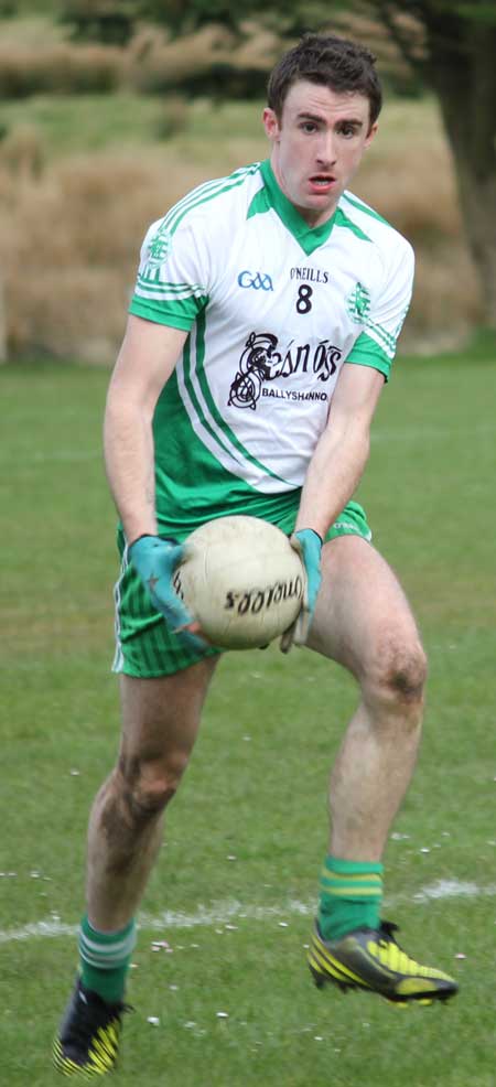 Action from the division three senior football league match against Fanad Gaels.