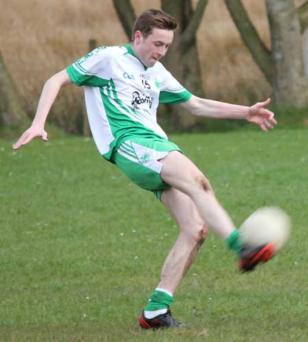 Action from the division three senior football league match against Fanad Gaels.