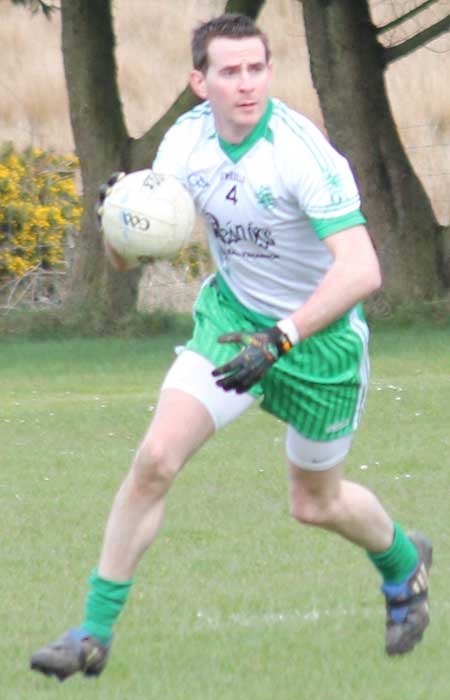 Action from the division three senior football league match against Fanad Gaels.