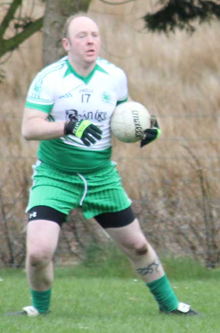 Action from the division three senior football league match against Fanad Gaels.