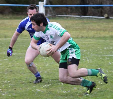 Action from the division three senior football league match against Fanad Gaels.