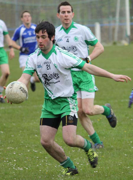 Action from the division three senior football league match against Fanad Gaels.