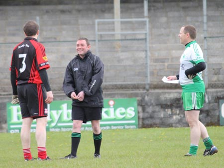 Action from the division three senior football league match against Red Hugh's.