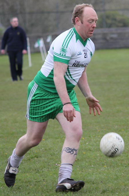 Action from the division three senior football league match against Red Hugh's.