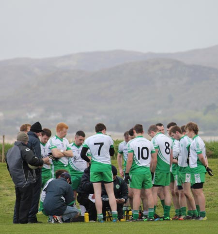 Action from the division three senior football league match against Downings.