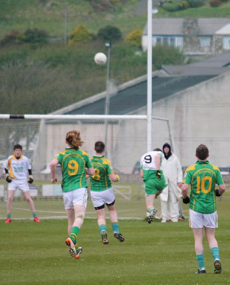 Action from the division three senior football league match against Downings.