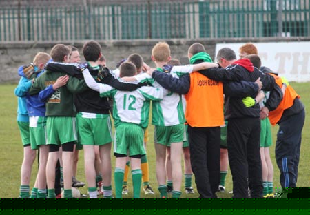 Action from the under 14 league game between Aodh Ruadh and Naomh Mhuire.