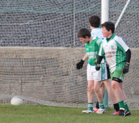 Action from the under 14 league game between Aodh Ruadh and Naomh Mhuire.