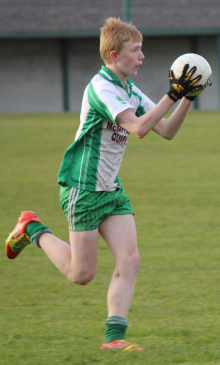 Action from the under 14 league game between Aodh Ruadh and Naomh Mhuire.