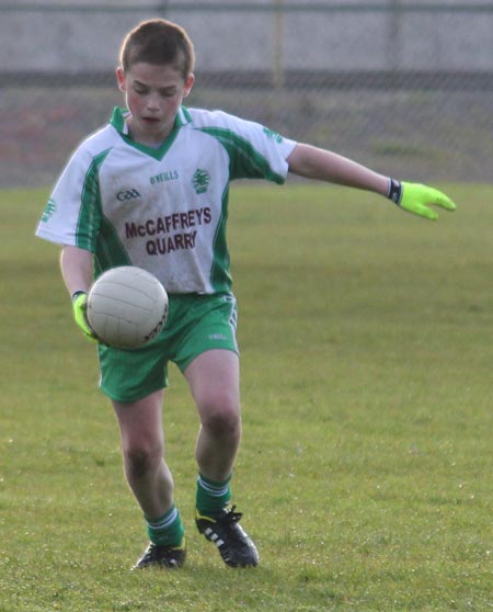 Action from the under 14 league game between Aodh Ruadh and Naomh Mhuire.