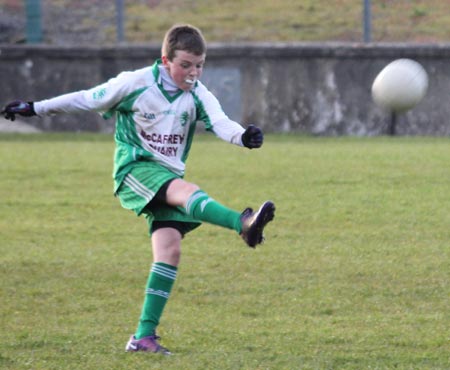 Action from the under 14 league game between Aodh Ruadh and Naomh Mhuire.