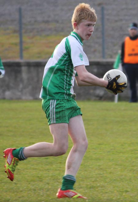 Action from the under 14 league game between Aodh Ruadh and Naomh Mhuire.