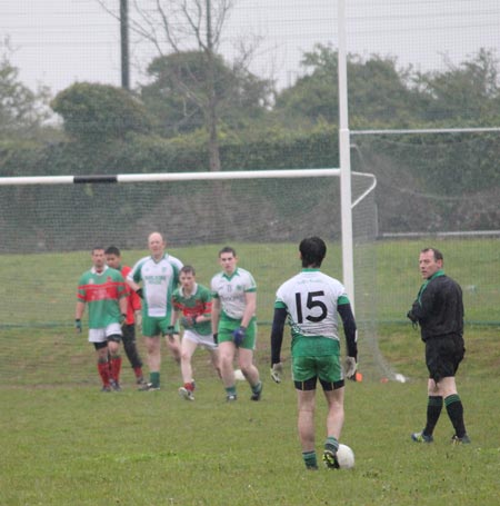 Action from the reserve division 3 senior game against Carndonagh.