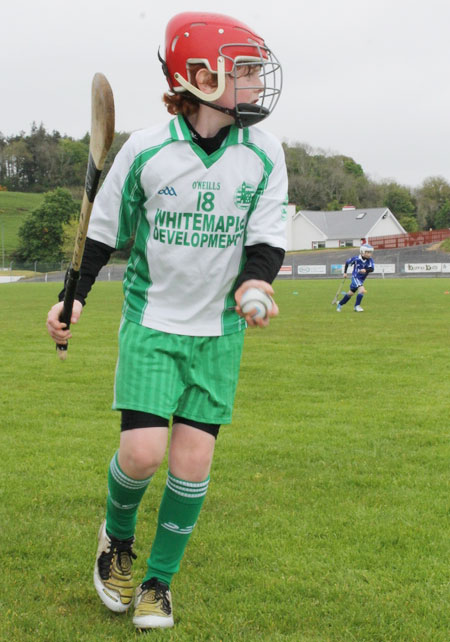 Action from the under 10 hurling blitz in Donegal town.