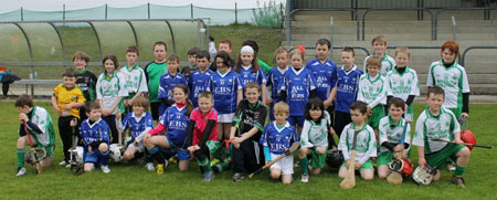 Action from the under 10 hurling blitz in Donegal town.