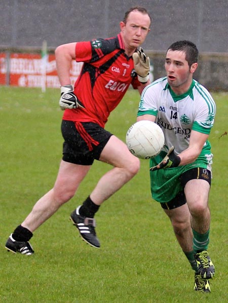 Action from the reserve division 3 senior game against Naomh Bríd.