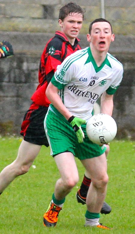 Action from the reserve division 3 senior game against Naomh Bríd.