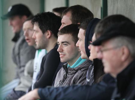 Action from the reserve division 3 senior game against Naomh Bríd.