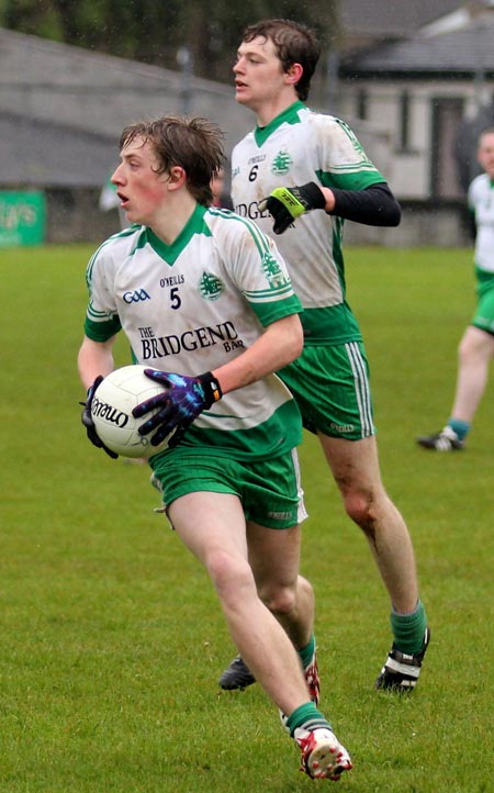 Action from the reserve division 3 senior game against Naomh Bríd.