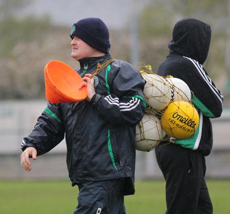 Action from the reserve division 3 senior game against Naomh Bríd.