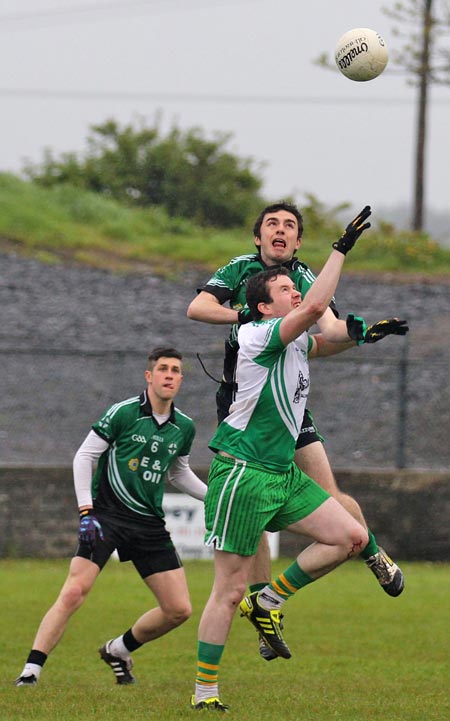 Action from the  division 3 senior game against Naomh Bríd.