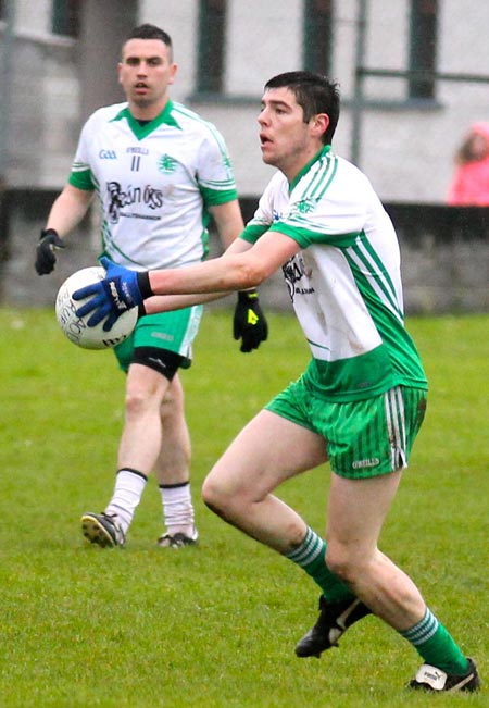 Action from the  division 3 senior game against Naomh Bríd.