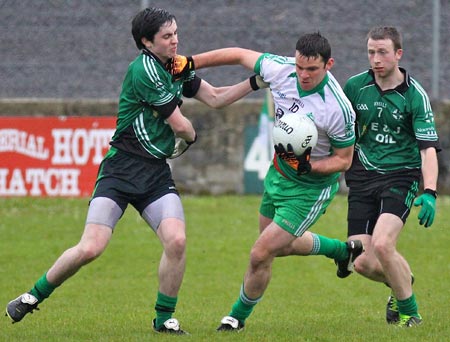 Action from the  division 3 senior game against Naomh Bríd.