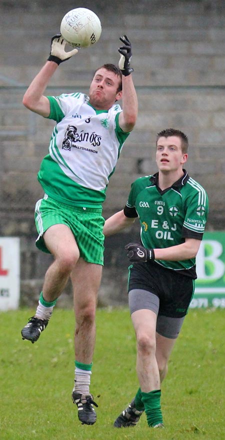 Action from the  division 3 senior game against Naomh Bríd.