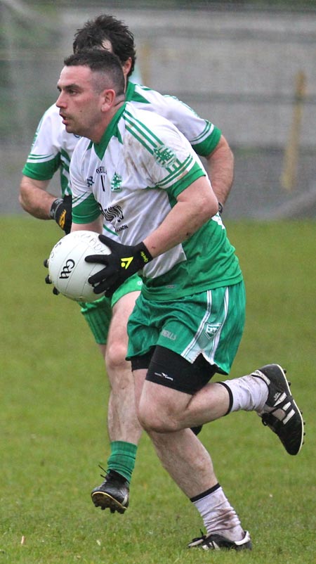 Action from the  division 3 senior game against Naomh Bríd.