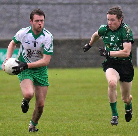 Action from the  division 3 senior game against Naomh Bríd.