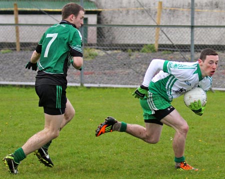 Action from the  division 3 senior game against Naomh Bríd.