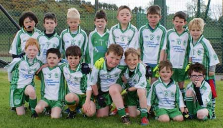 Action from the under 8 blitz in Donegal Town.