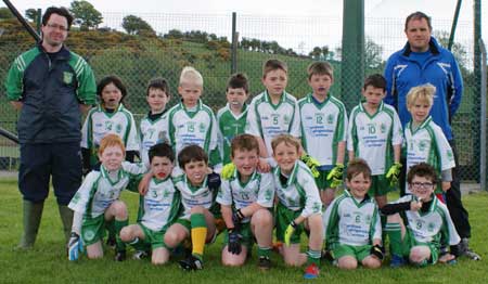 Action from the under 8 blitz in Donegal Town.