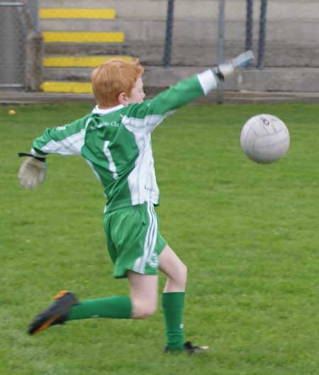 Action from the under 8 blitz in Donegal Town.