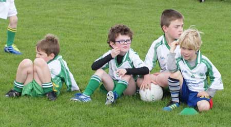 Action from the under 8 blitz in Donegal Town.