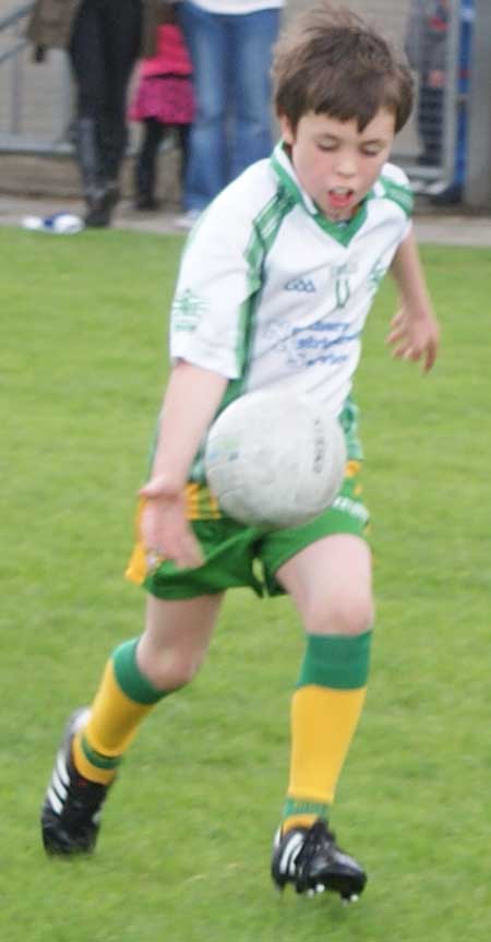 Action from the under 8 blitz in Donegal Town.