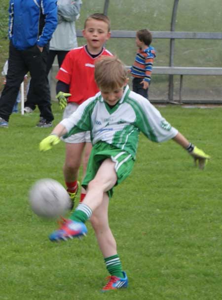 Action from the under 8 blitz in Donegal Town.