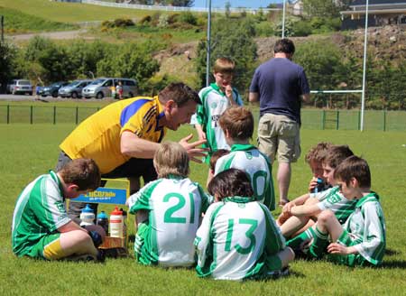 Action from the under 10 blitz in Mountcharles.