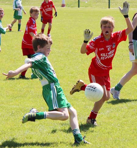 Action from the under 10 blitz in Mountcharles.