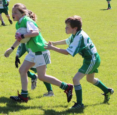 Action from the under 10 blitz in Mountcharles.