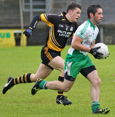 Action from the division 3 senior reserve game against Naomh Padraig, Lifford.