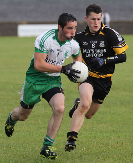 Action from the division 3 senior reserve game against Naomh Padraig, Lifford.