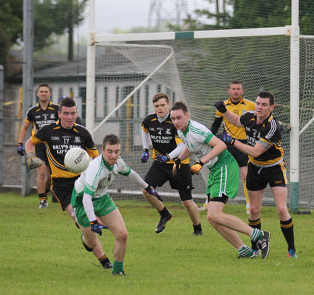 Action from the division 3 senior reserve game against Naomh Padraig, Lifford.