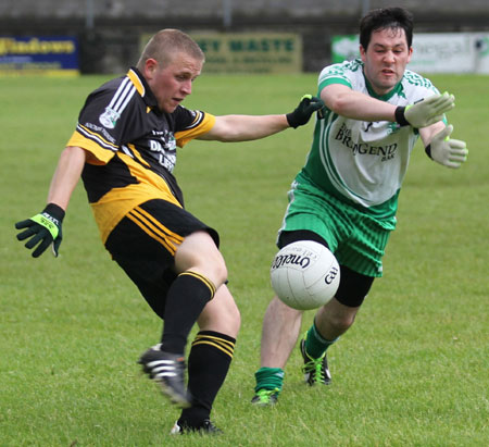 Action from the division 3 senior reserve game against Naomh Padraig, Lifford.