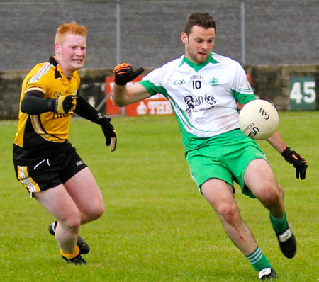 Action from the division 3 senior game against Naomh Padraig, Lifford.