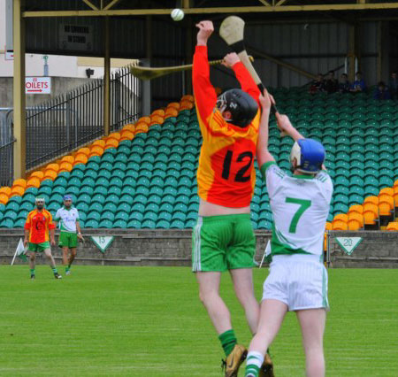 Action from the senior hurling league game against MacCumhaill's.