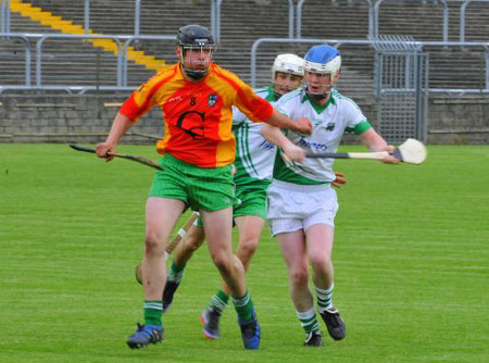 Action from the senior hurling league game against MacCumhaill's.